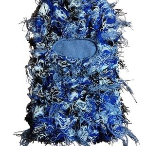 Blue Distressed Balaclava